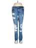 Express Jeans Hearts Blue Jeans Size 8 - photo 1