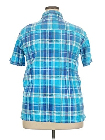 DressBarn Short Sleeve Button-Down Shirt (view 2)