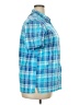 DressBarn Plaid Blue Short Sleeve Button-Down Shirt Size 2X - photo 4