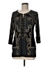 JM Collection Print Black 3/4 Sleeve Blouse Size M (petite) - photo 1