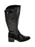Born Crown 100% Leather Black Boots Size 8 1/2 WC - photo 1
