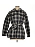 Talbots 100% Polyester Plaid Black Coat Size M - photo 1