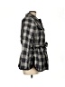 Talbots 100% Polyester Plaid Black Coat Size M - photo 4