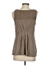 Deletta Brown Sleeveless Blouse Size S - photo 2