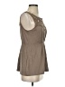 Deletta Brown Sleeveless Blouse Size S - photo 4