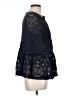 Blue Tassel 100% Polyester Blue 3/4 Sleeve Blouse Size L - photo 4