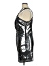 Express 100% Polyester Metallic Silver Cocktail Dress Size 16 - photo 5