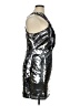 Express 100% Polyester Metallic Silver Cocktail Dress Size 16 - photo 4