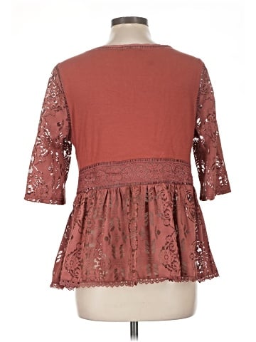 Blue Tassel 3/4 Sleeve Blouse (view 2)