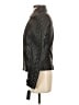 Guess 100% Leather Black Leather Jacket Size S - photo 5