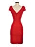 Diane von Furstenberg Hearts Red Cocktail Dress Size 2 - photo 2