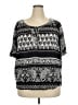 Elementz Black Short Sleeve Blouse Size 2X - photo 1
