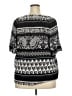 Elementz Black Short Sleeve Blouse Size 2X - photo 2