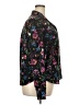 Nicole Miller 100% Polyester Floral Black Long Sleeve Blouse Size XXL - photo 4