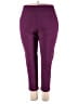 Alfred Dunner Solid Purple Active Pants Size 18 - photo 1