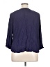 Great Northwest Indigo 100% Rayon Blue 3/4 Sleeve Blouse Size 1X - photo 2