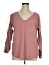 Maurices Pink Long Sleeve Blouse Size XL - photo 1