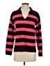 Talbots Stripes Burgundy Wool Pullover Sweater Size XS - photo 1