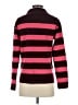 Talbots Stripes Burgundy Wool Pullover Sweater Size XS - photo 2