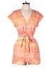 Bella Dahl 100% Linen Tie-dye Orange Romper Size S - photo 1