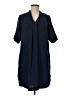 Bobeau Solid Blue Casual Dress Size M - photo 1