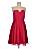 Coast 100% Polyester Hearts Red Cocktail Dress Size 6 - photo 1