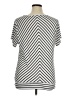 AGB Stripes Silver Short Sleeve Top Size 1X - photo 2