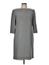 Talbots 100% Polyester Solid Gray Casual Dress Size 8 - photo 1