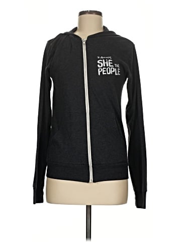 Canvas Zip Up Hoodie (view 1)