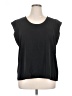 Express 100% Polyester Black Short Sleeve Top Size XL - photo 1