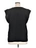 Express 100% Polyester Black Short Sleeve Top Size XL - photo 2