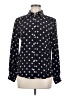L.K. Bennett Polka Dots Black Long Sleeve Blouse Size 6 - photo 1