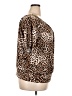 AGB Animal Print Brown Short Sleeve Blouse Size 3X - photo 4