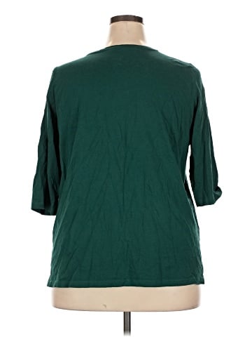Woman Within 3/4 Sleeve T-Shirt (view 2)