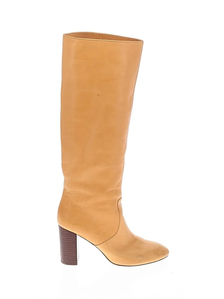 Pre-owned Loeffler Randall Boots In Tan