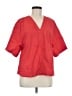 TOAST 100% Cotton Red Short Sleeve Blouse Size M - photo 1