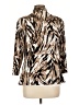 DressBarn Animal Print Brown 3/4 Sleeve Blouse Size L - photo 2