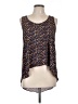 Soprano Blue Sleeveless Blouse Size L - photo 1