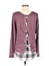 Maurices Checkered-gingham Burgundy Pullover Sweater Size M - photo 2