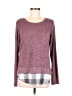Maurices Checkered-gingham Burgundy Pullover Sweater Size M - photo 1