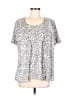 Chances R Gray Short Sleeve Top Size M - photo 1