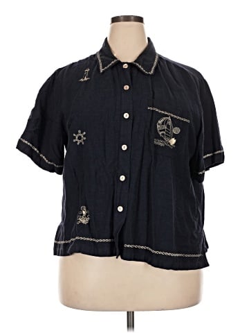 Kaktus Short Sleeve Button-Down Shirt (view 1)