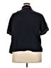 Kaktus Black Short Sleeve Button-Down Shirt Size 3X - photo 2