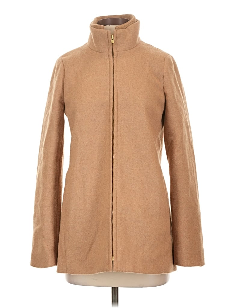 Pre-owned J.crew Factory Store Coat In Tan