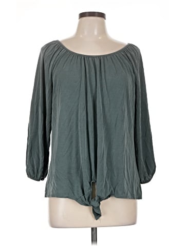 Green Envelope 3/4 Sleeve Blouse (view 1)