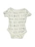 Gerber 100% Cotton Print Ivory Short Sleeve Onesie Size Newborn - photo 1