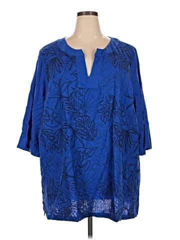 Jessica London 3/4 Sleeve Blouse (view 1)