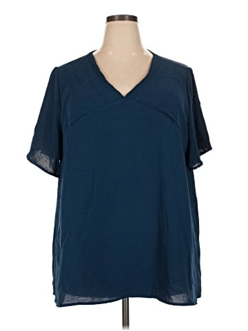 BLOOMCHIC Short Sleeve Blouse (view 1)