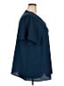 BLOOMCHIC 100% Polyester Blue Short Sleeve Blouse Size 22 - photo 4