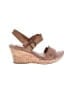 Born 100% Leather Brown Wedges Size 8 1/2 - photo 1